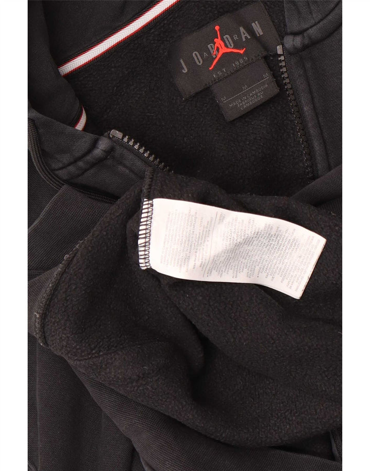 Jordan Herren-Kapuzenpullover mit Reißverschluss, mittelschwarz, Baumwolle