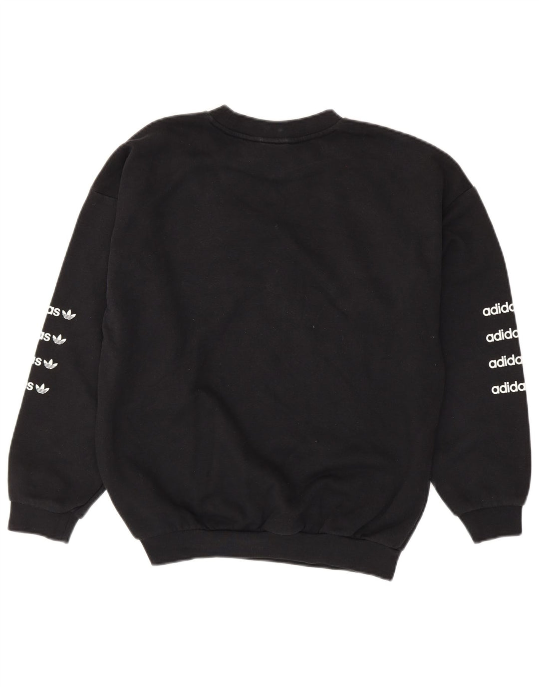 ADIDAS Damen-Sweatshirt mit übergroßem Grafikmotiv, Gr. 8, Größe S, Schwarz, Baumwolle