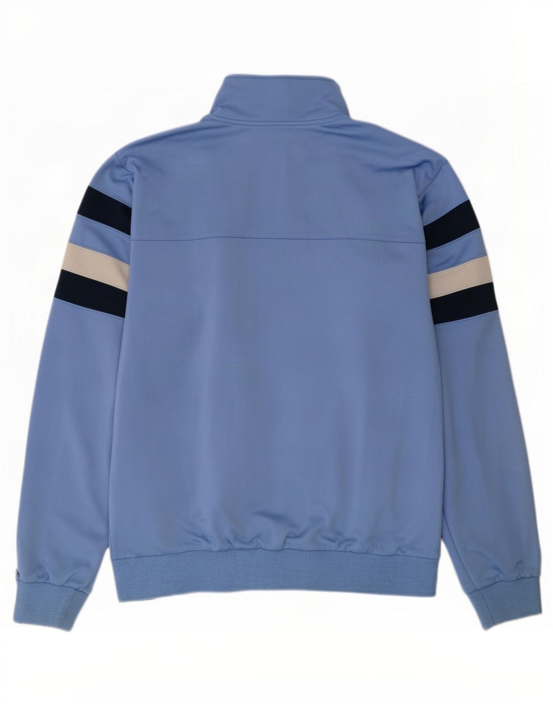 Asics Herren-Trainingsanzug-Top-Jacke XL, blaues Farbblock-Polyester