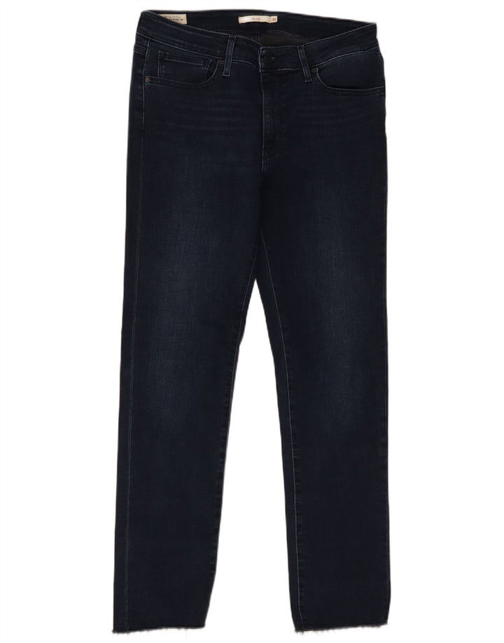 Levi's Damen 712 Slim Jeans W30 L29 Marineblau Baumwolle