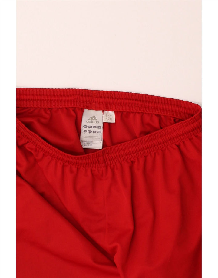 ADIDAS Mens Climalite Sport Shorts Large Red Polyester Vintage Adidas and Second-Hand Adidas from Messina Hembry 