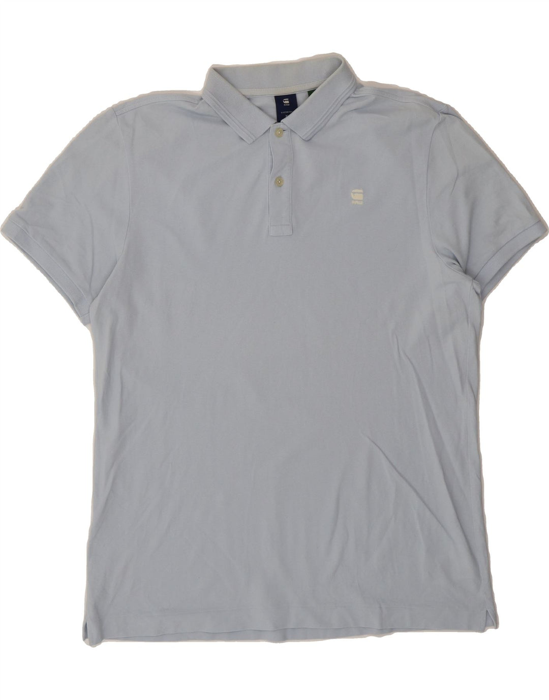 G-STAR Mens Polo Shirt XL Blue Cotton Vintage G-Star and Second-Hand G-Star from Messina Hembry 