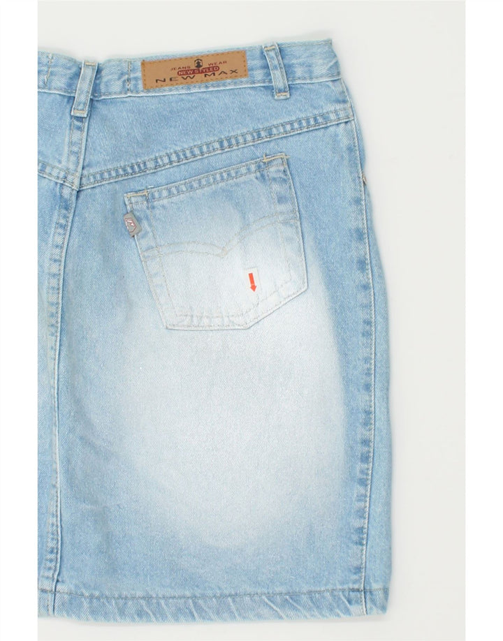 VINTAGE Womens Denim Skirt IT 42 Medium W28 Blue Cotton | Vintage Vintage | Thrift | Second-Hand Vintage | Used Clothing | Messina Hembry 