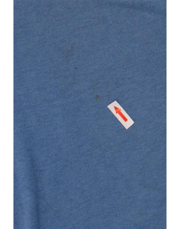 Massimo Dutti Rollkragenpullover für Damen, UK 14, mittelblaue Seide