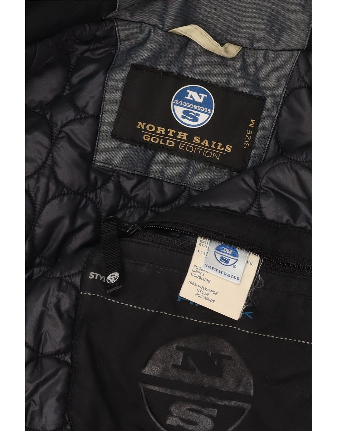NORTH SAILS Womens Utility Jacket UK 14 Medium Grey Polyester Vintage North Sails and Second-Hand North Sails from Messina Hembry 