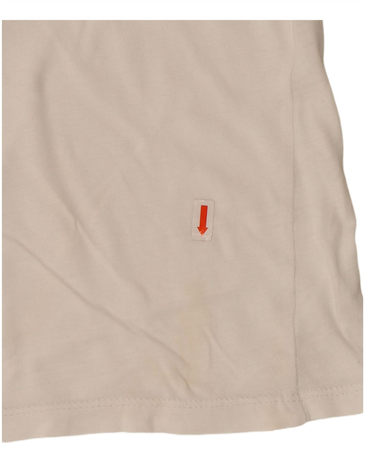 LEVI'S Damen Grafik-T-Shirt-Oberteil UK 16 Large Weiß