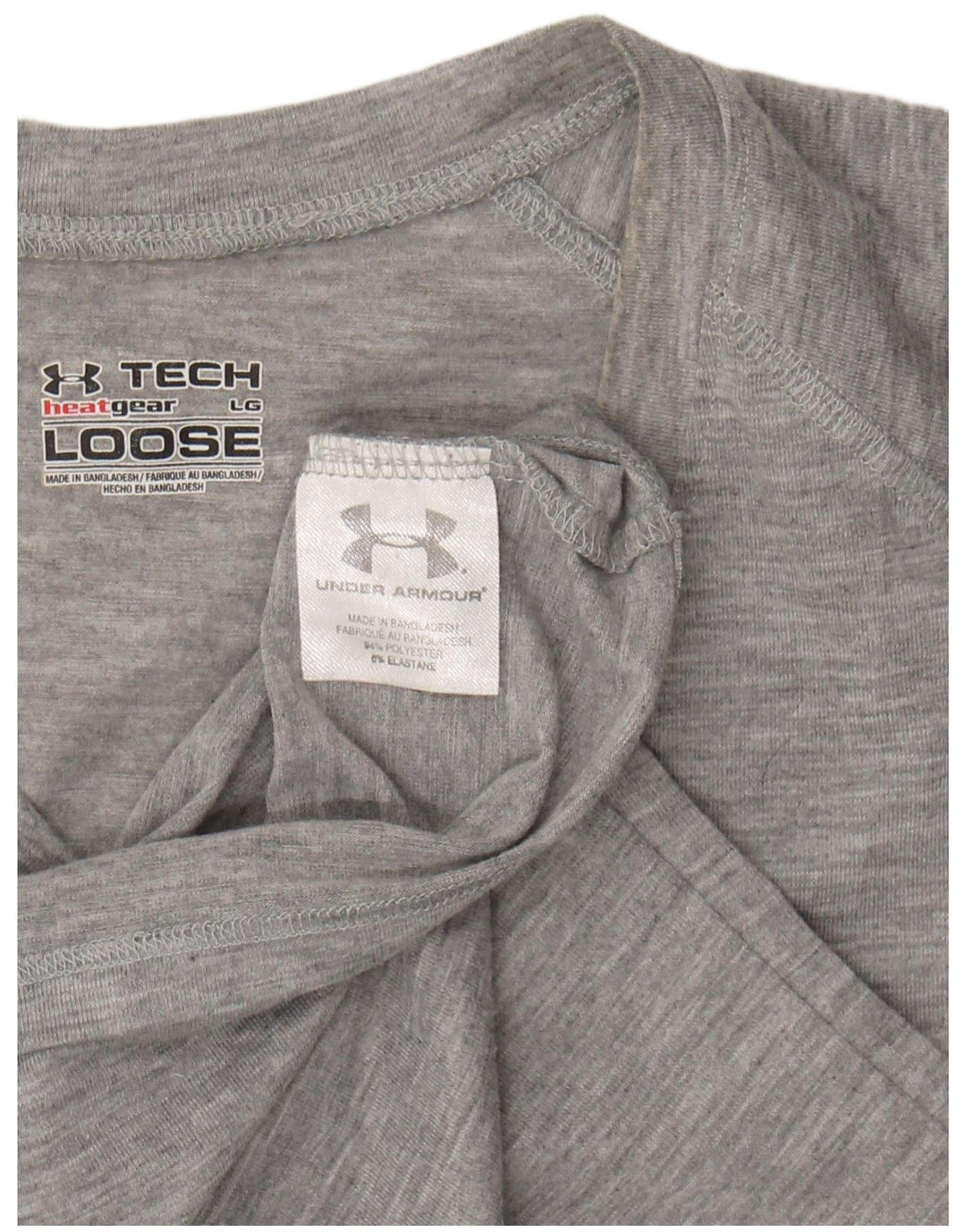 UNDER ARMOUR Womens loose T-Shirt Top UK 16 Large Grey Polyester