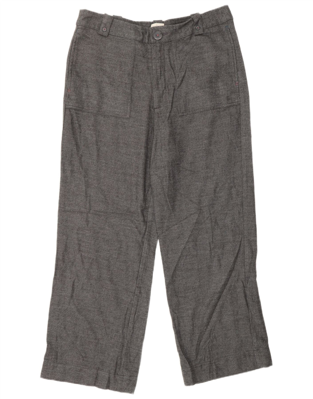 WHITE STUFF Damen Gerade Freizeithose UK 16 Large W34 L29 Grau