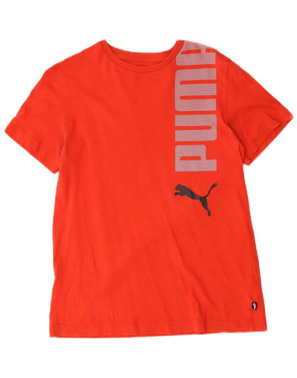 Puma Jungen Graphic T-Shirt Top 15–16 Jahre, rote Baumwolle