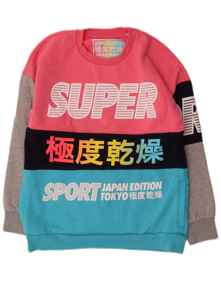 SUPERDRY Damen-Sweatshirt in Übergröße, Gr. 10, Größe S, mehrfarbig