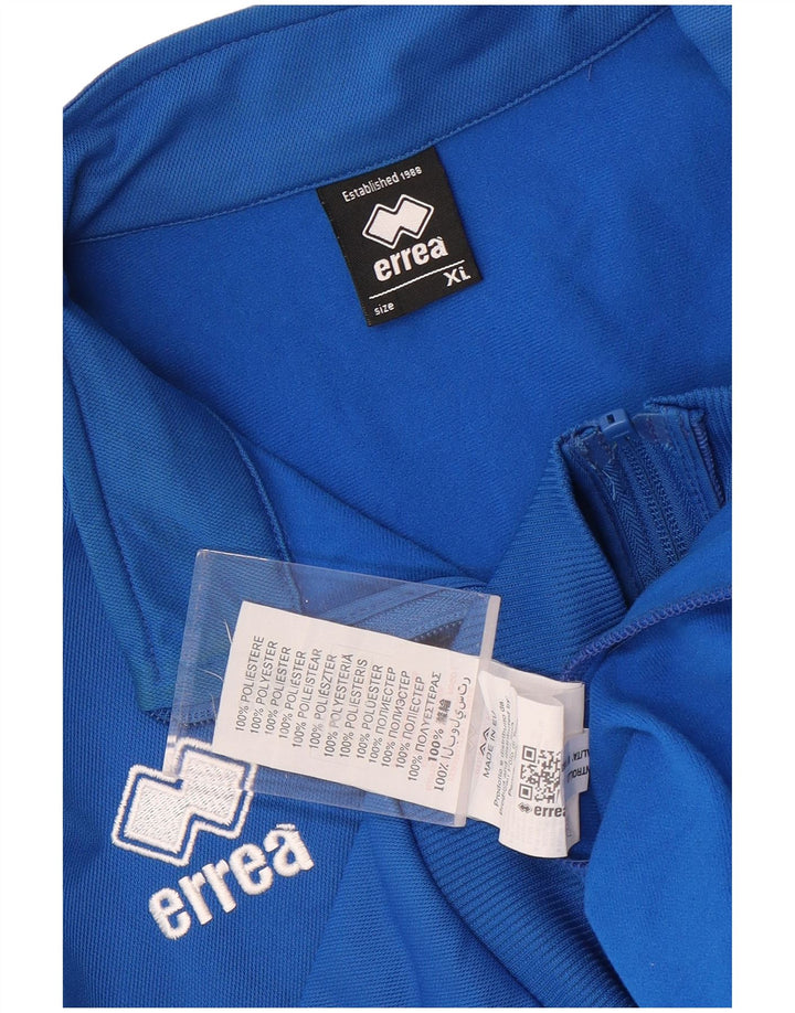 Errea Herren-Trainingsanzug-Oberteil, Jacke, XL, blaues Farbblock-Polyester