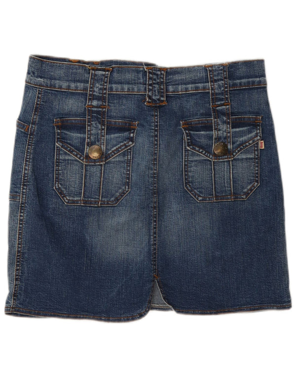 Carrera Damen Mini-Jeansrock W30 Mittelblau