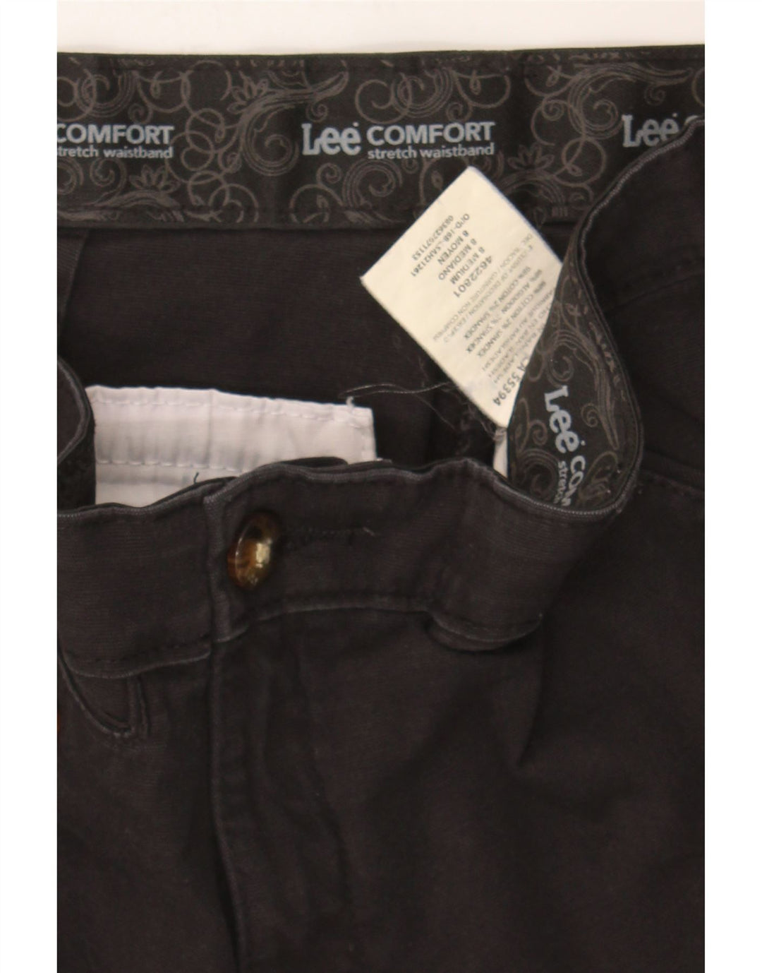 LEE Womens Chino Shorts US 8 Medium W30  Black Cotton Vintage Lee and Second-Hand Lee from Messina Hembry 