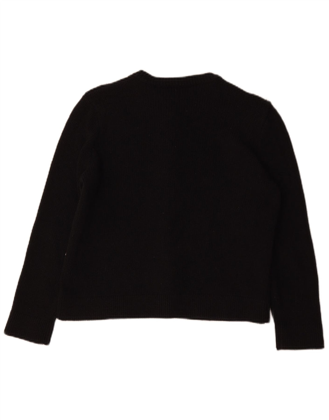 Zara Damen-Cardigan-Pullover UK 14 Mittelschwarzes Polyester