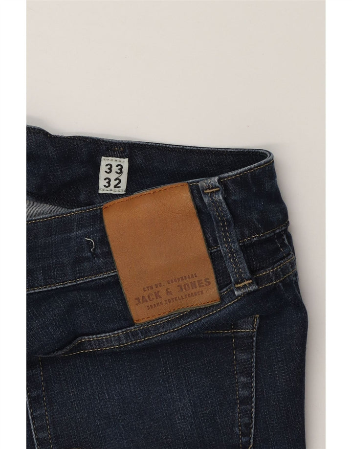 JACK & JONES Mens Liam Skinny Jeans W33 L32 Blue Vintage Jack & Jones and Second-Hand Jack & Jones from Messina Hembry 
