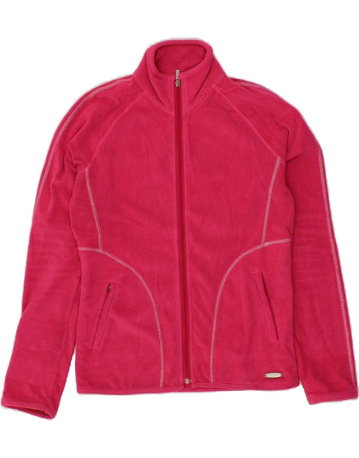CHAMPION Womens Fleece Jacket UK 16 Large Pink Polyester Vintage Champion and Second-Hand Champion from Messina Hembry 