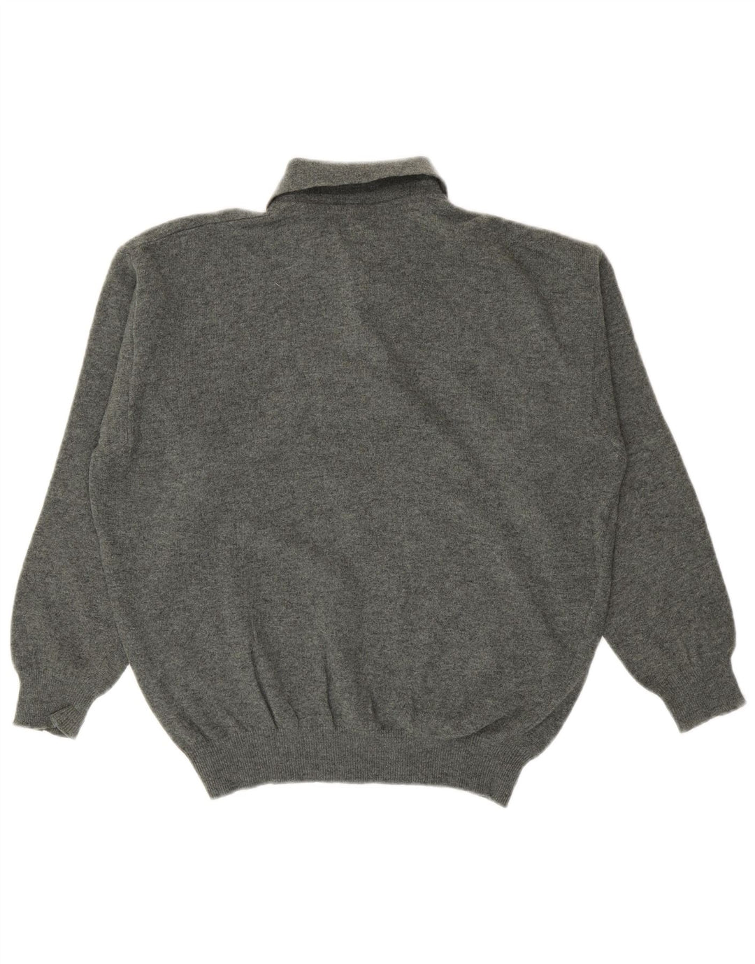 Benetton Herren-Pullover mit Rollkragen, Größe S, grüne Schurwolle