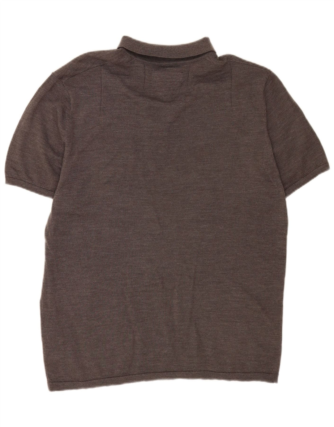 All Saints Herren-Pullover mit Polokragen, kurzärmelig, Größe L, Grau