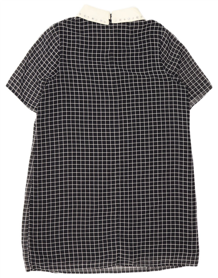 COAST Damen-Tunikakleid, Größe 46, groß, schwarz kariert, Polyester