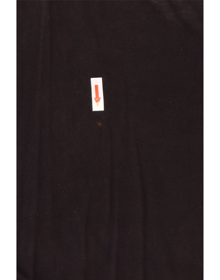 Desigual Damen-Bluse mit Fledermausärmeln, UK-Gr. 46, groß, schwarz, geblümt