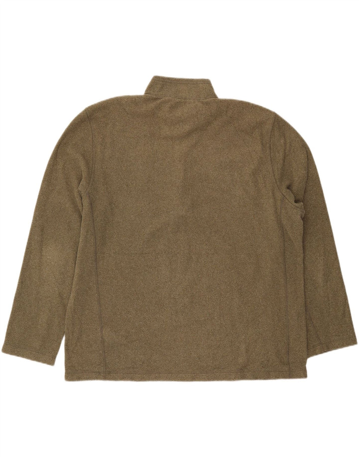THE NORTH FACE Herren-Fleecepullover mit Reißverschluss, XL, Khaki
