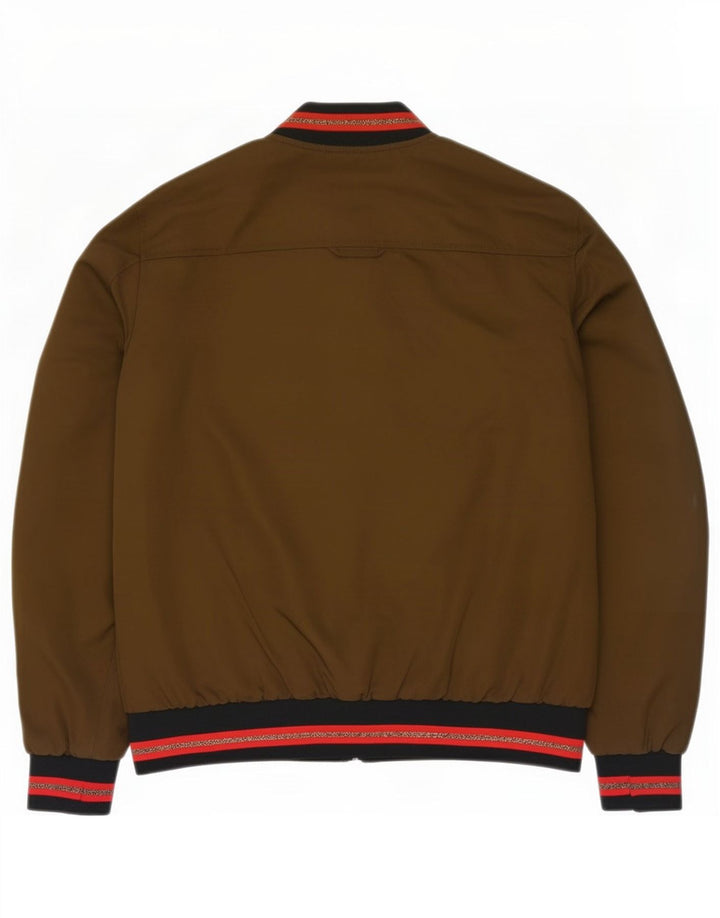 Zara Damen Bomberjacke UK 40 Large Khaki Polyester