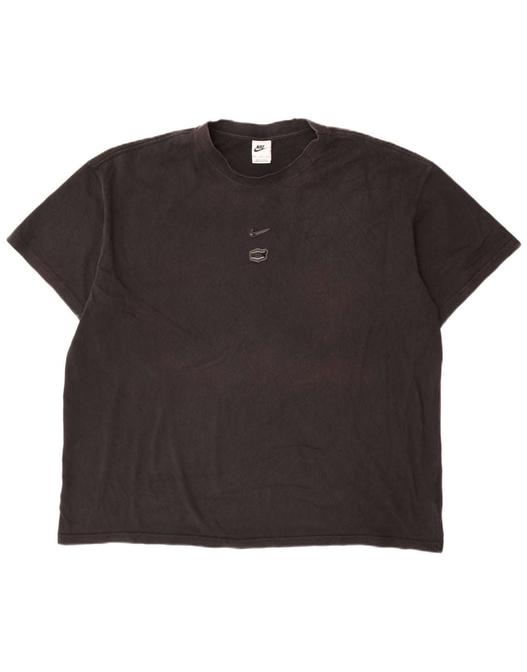 Nike Herren T-Shirt Top 2XL Schwarz Baumwolle