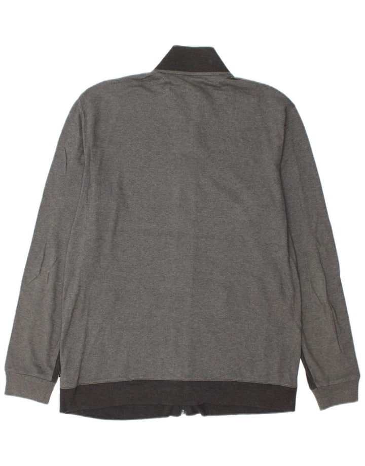 CALVIN KLEIN Herren-Trainingsanzug-Top-Jacke, große graue Baumwolle