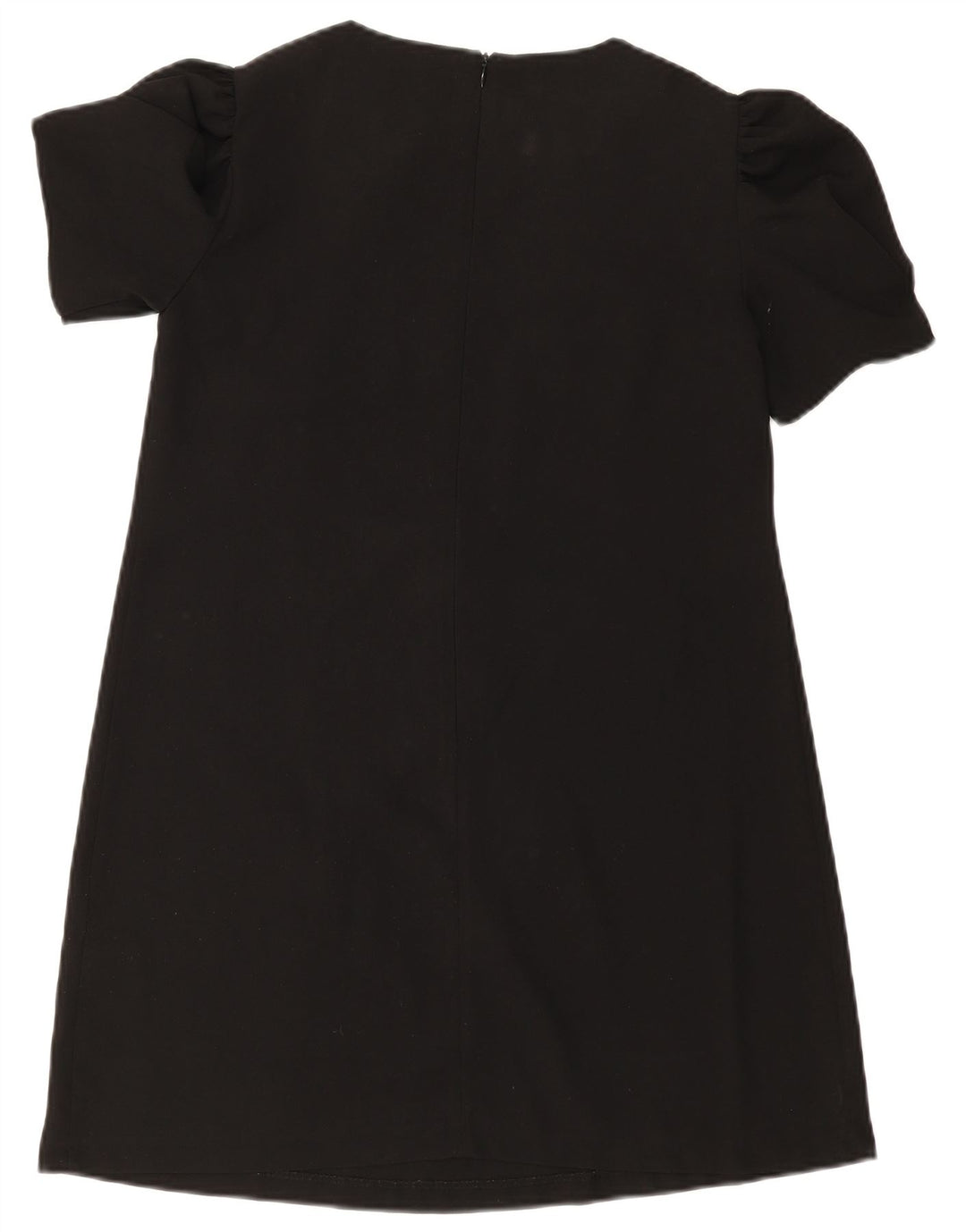 Zara Damen A-Linien-Kleid UK 12 Medium Schwarz Polyester