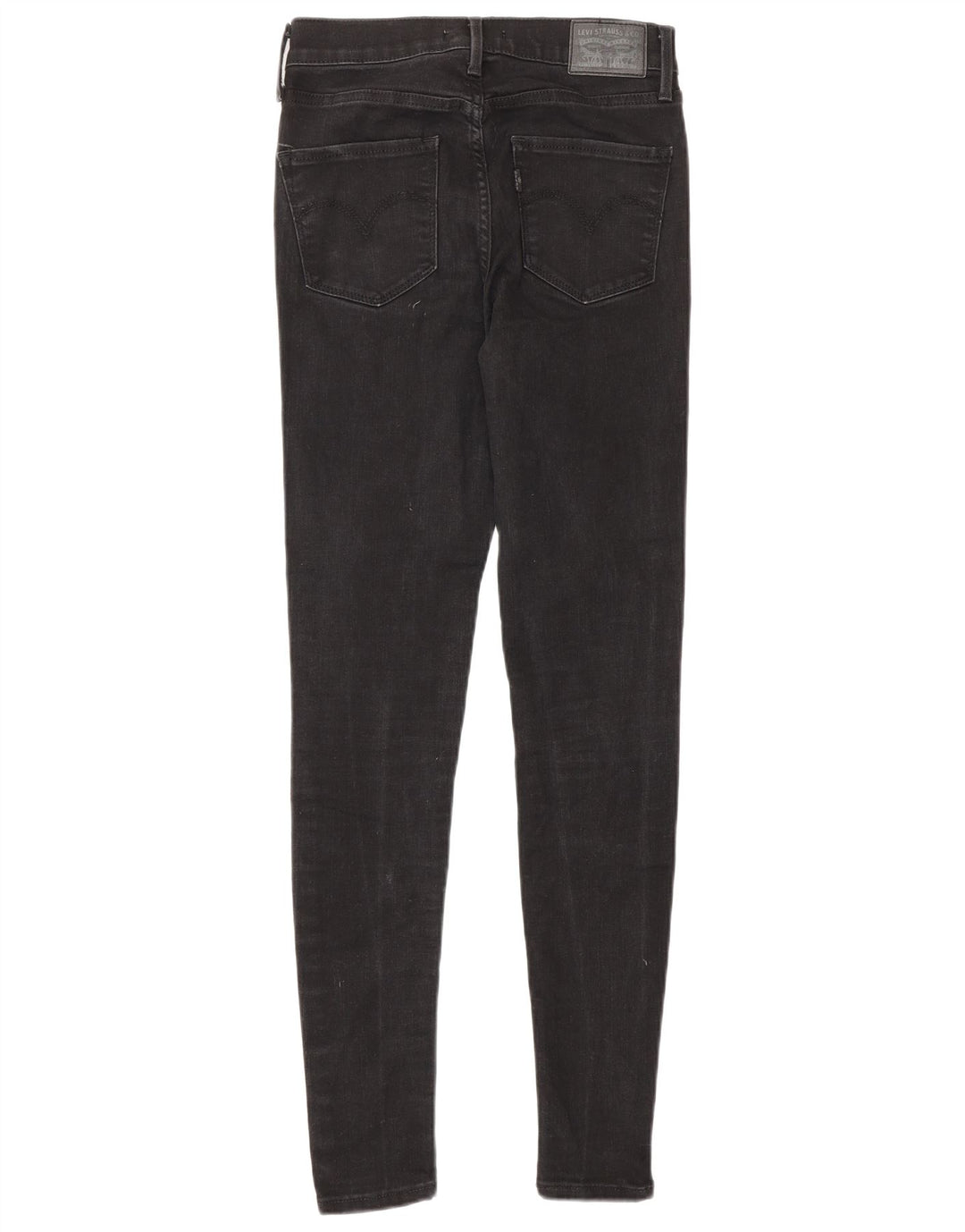 LEVI'S Damen 720 High Rise Super Skinny Jeans W25 L30 Schwarze Baumwolle