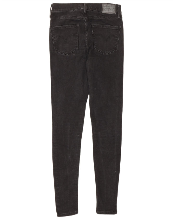 LEVI'S Damen 720 High Rise Super Skinny Jeans W25 L30 Schwarze Baumwolle