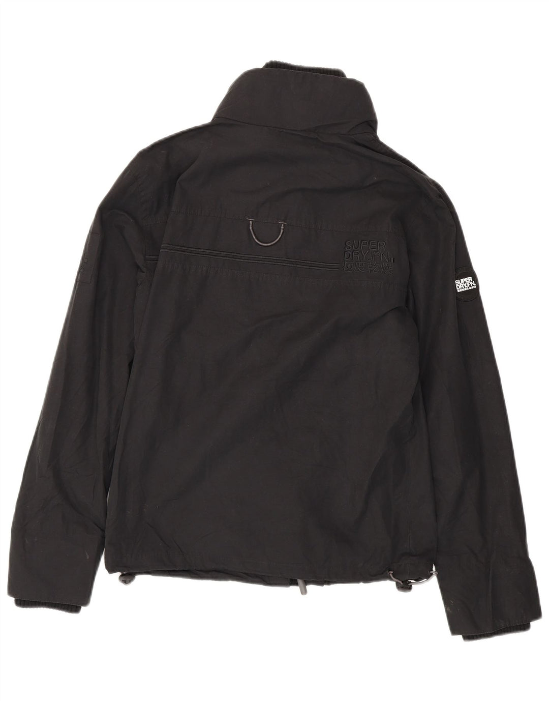Superdry Damen Windattacker Übergroße Windjacke UK 10 Small Schwarz