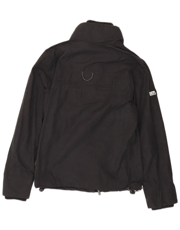 Superdry Damen Windattacker Übergroße Windjacke UK 10 Small Schwarz