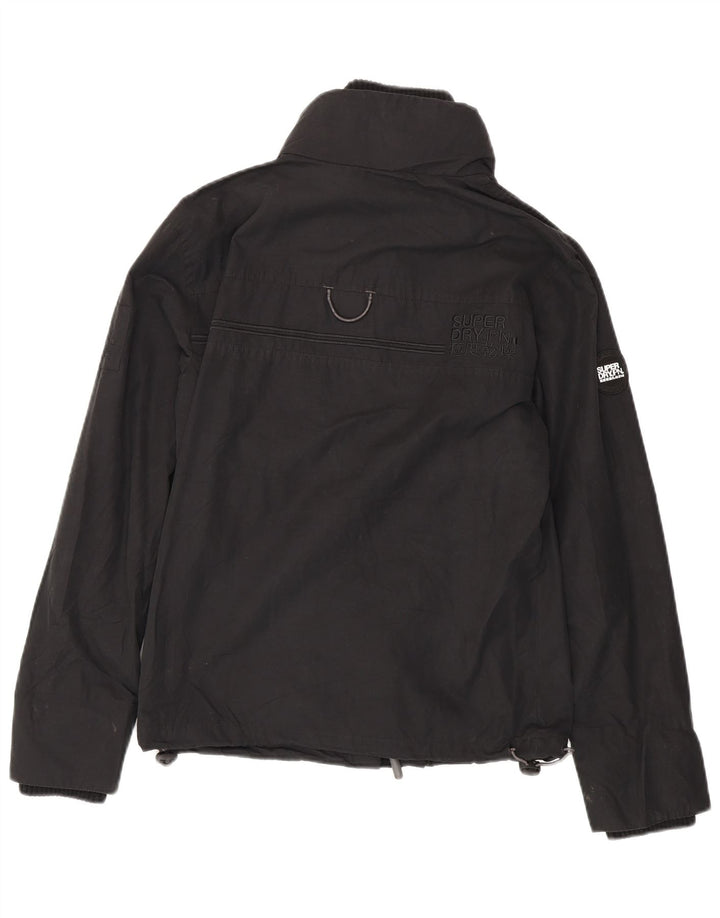 Superdry Damen Windattacker Übergroße Windjacke UK 10 Small Schwarz