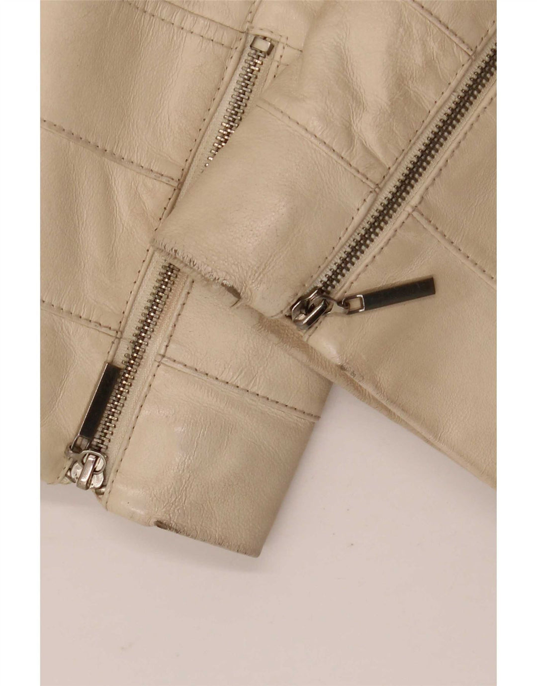 Conbipel Damen Lederjacke IT 42 Medium Beige