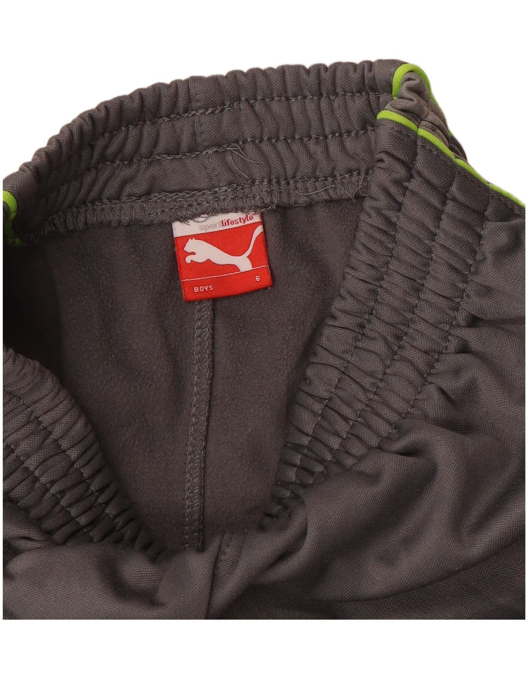 Puma Jungen-Trainingshose, 5–6 Jahre, graue Tarnung