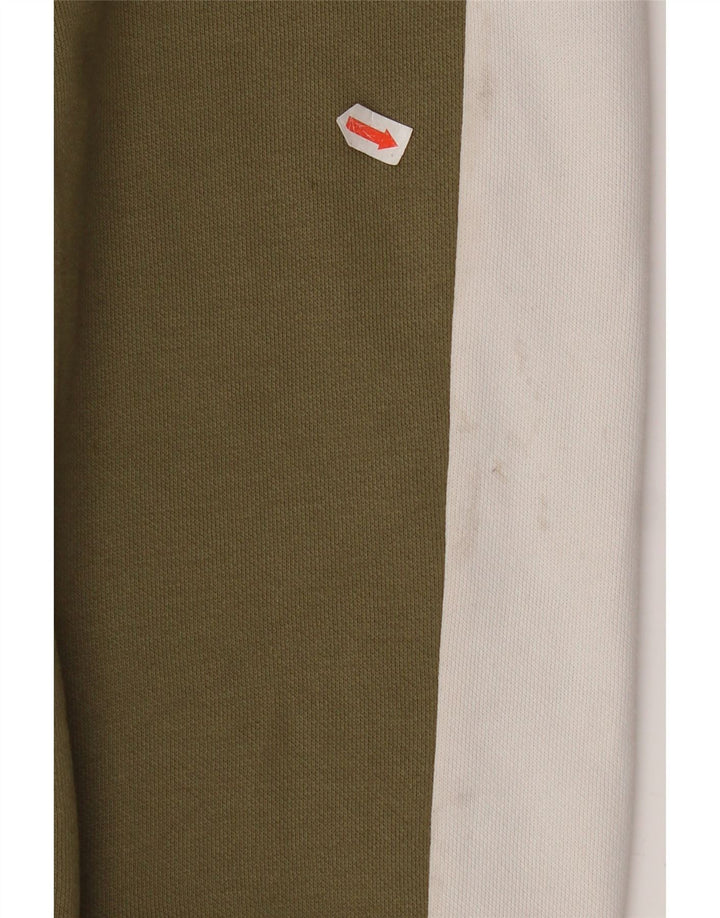 Kompletter Herren-Trainingsanzug von Puma, Mittel-Khaki, Colourblock-Baumwolle