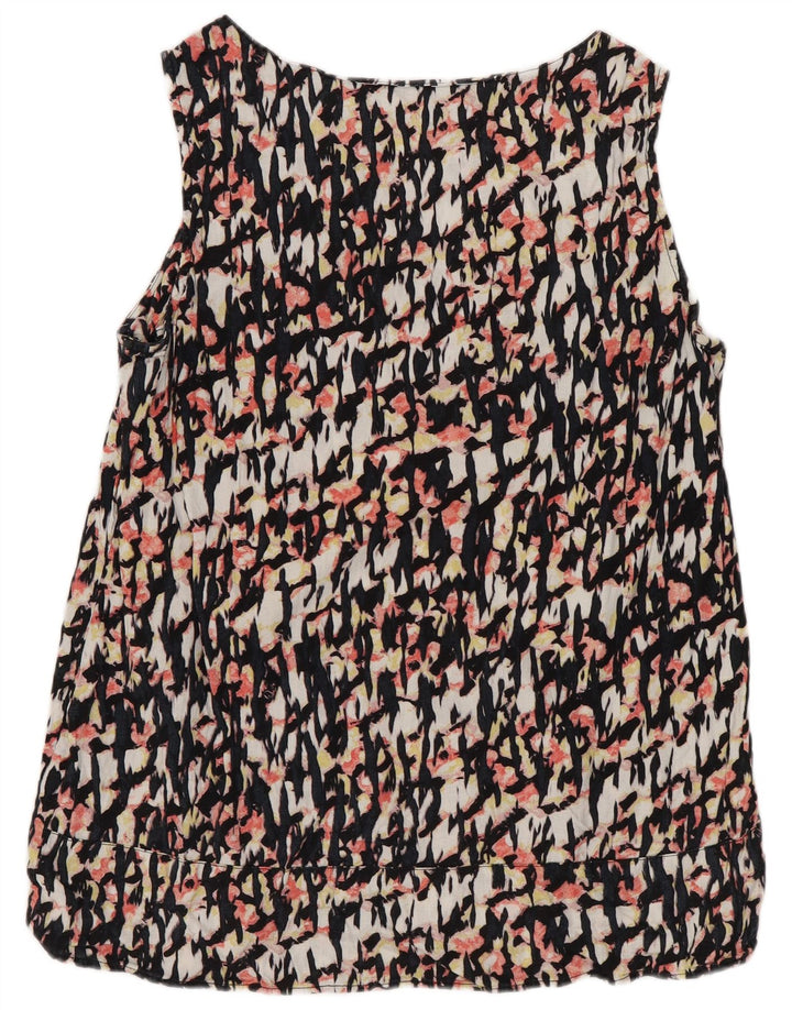 Marks & Spencer Damen-Blusenoberteil mit abstraktem Muster, UK 10, Größe S, mehrfarbig