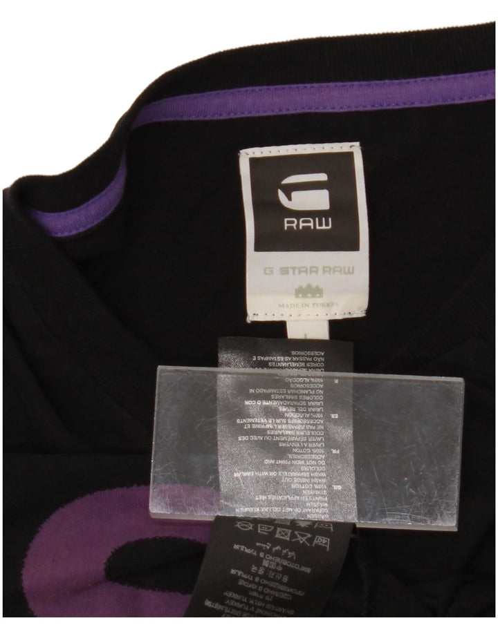 G-Star Herren Graphic Top Langarm Large Schwarz Baumwolle