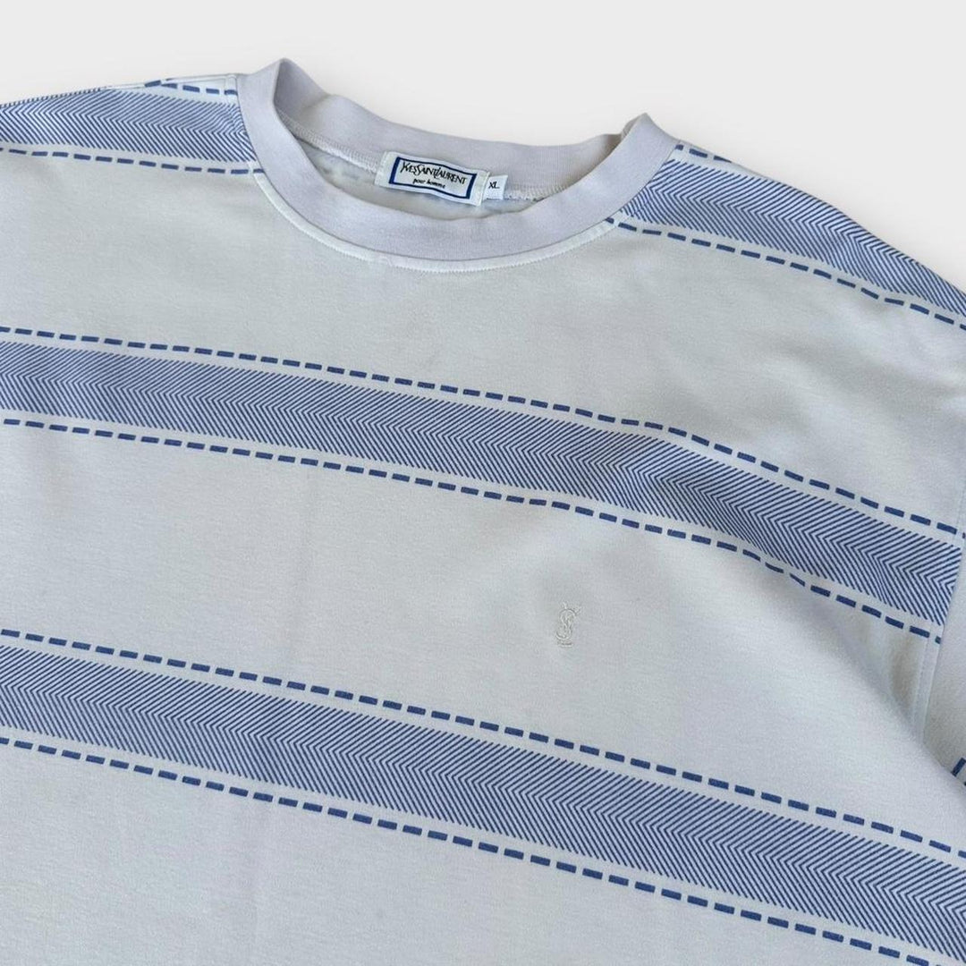 Vintage YSL gemustertes T-Shirt - XL