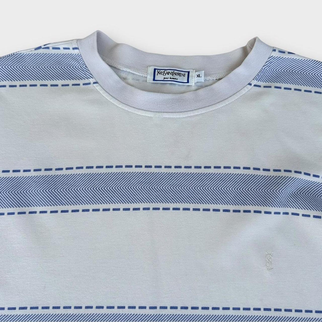 Vintage YSL gemustertes T-Shirt - XL