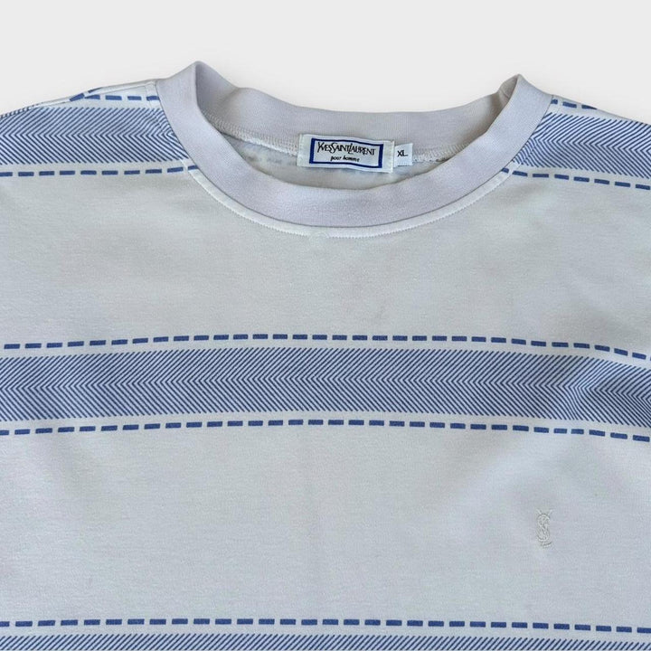 Vintage YSL gemustertes T-Shirt - XL