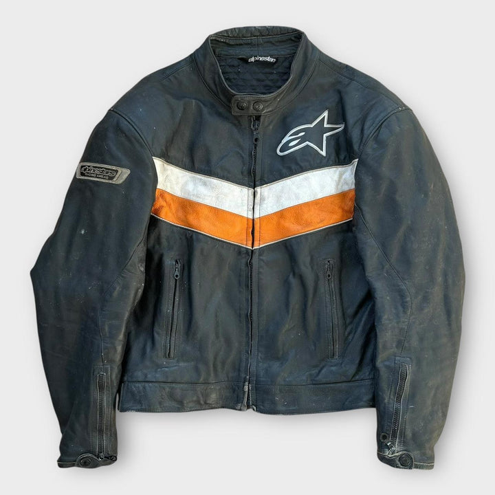 Alpinestars Leder-Bikerjacke – mittel (Maße prüfen)