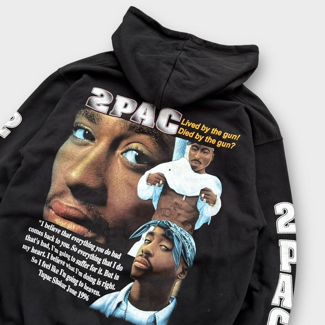 Y2K Tupac Kapuzenpullover - XL