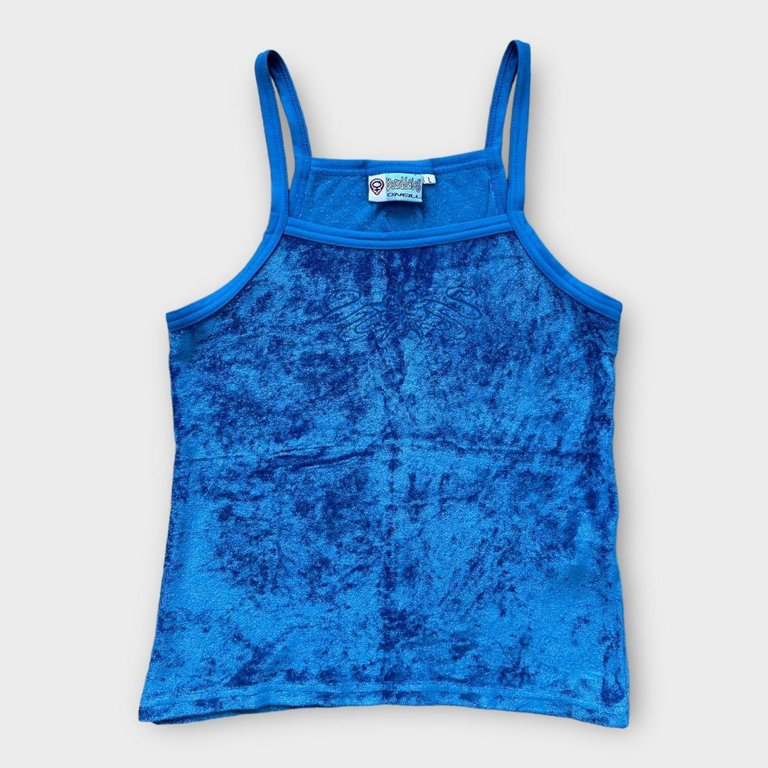 Y2K O'Neil Velours-Cami-Top – Groß