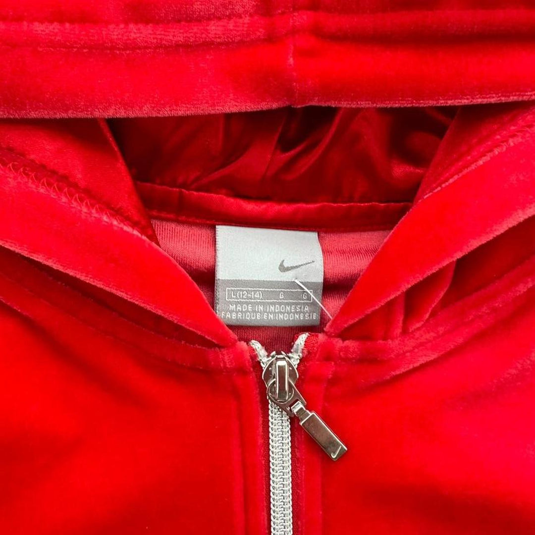 Nike Velours-Kapuzenpullover – Damengröße L