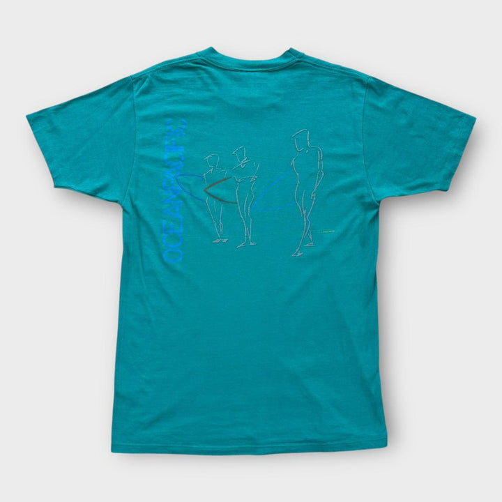 Vintage T-Shirt mit Ozean-Pazifik-Grafik – groß