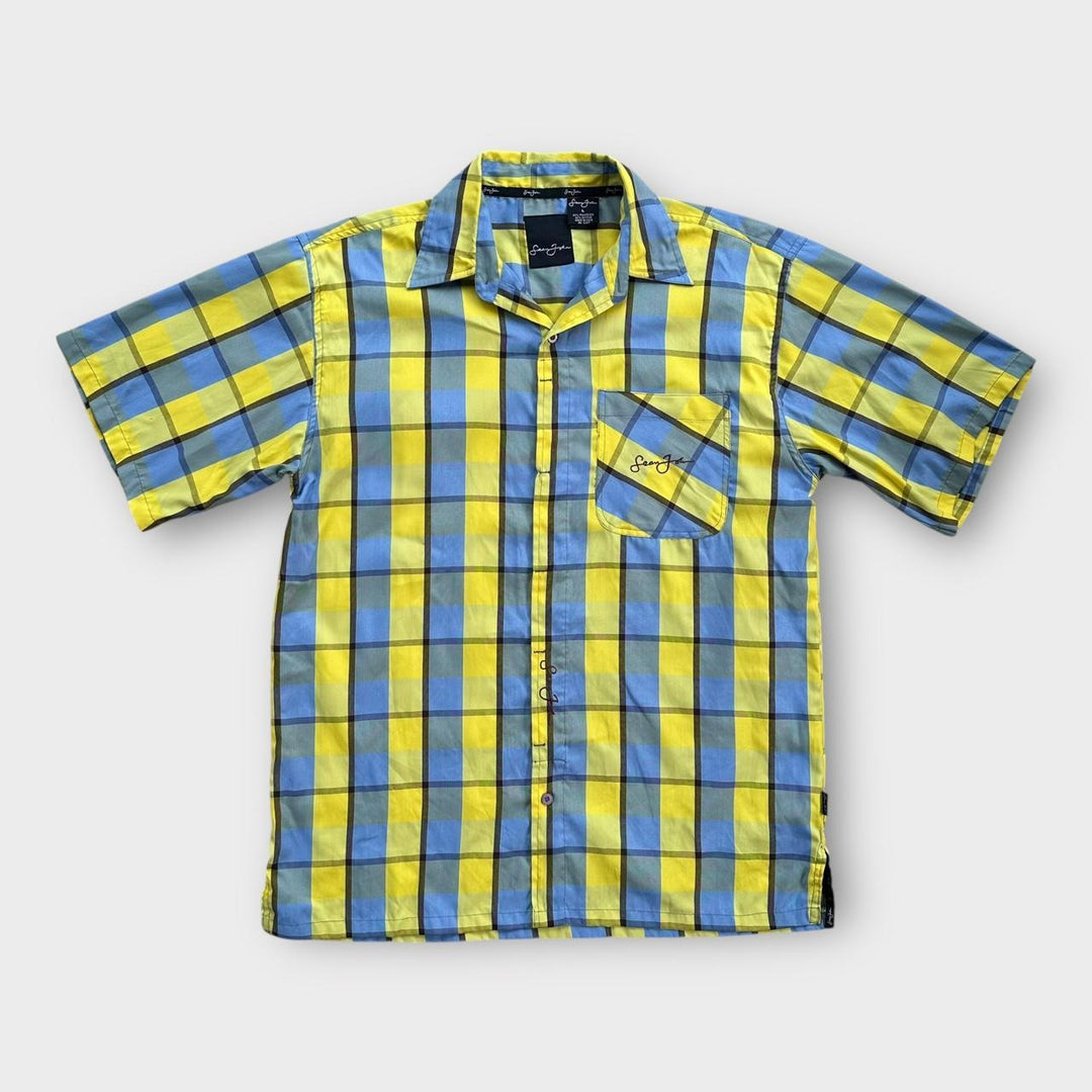 Vintage Sean John Kurzarmshirt – groß (passt wie ein Baggy XL)