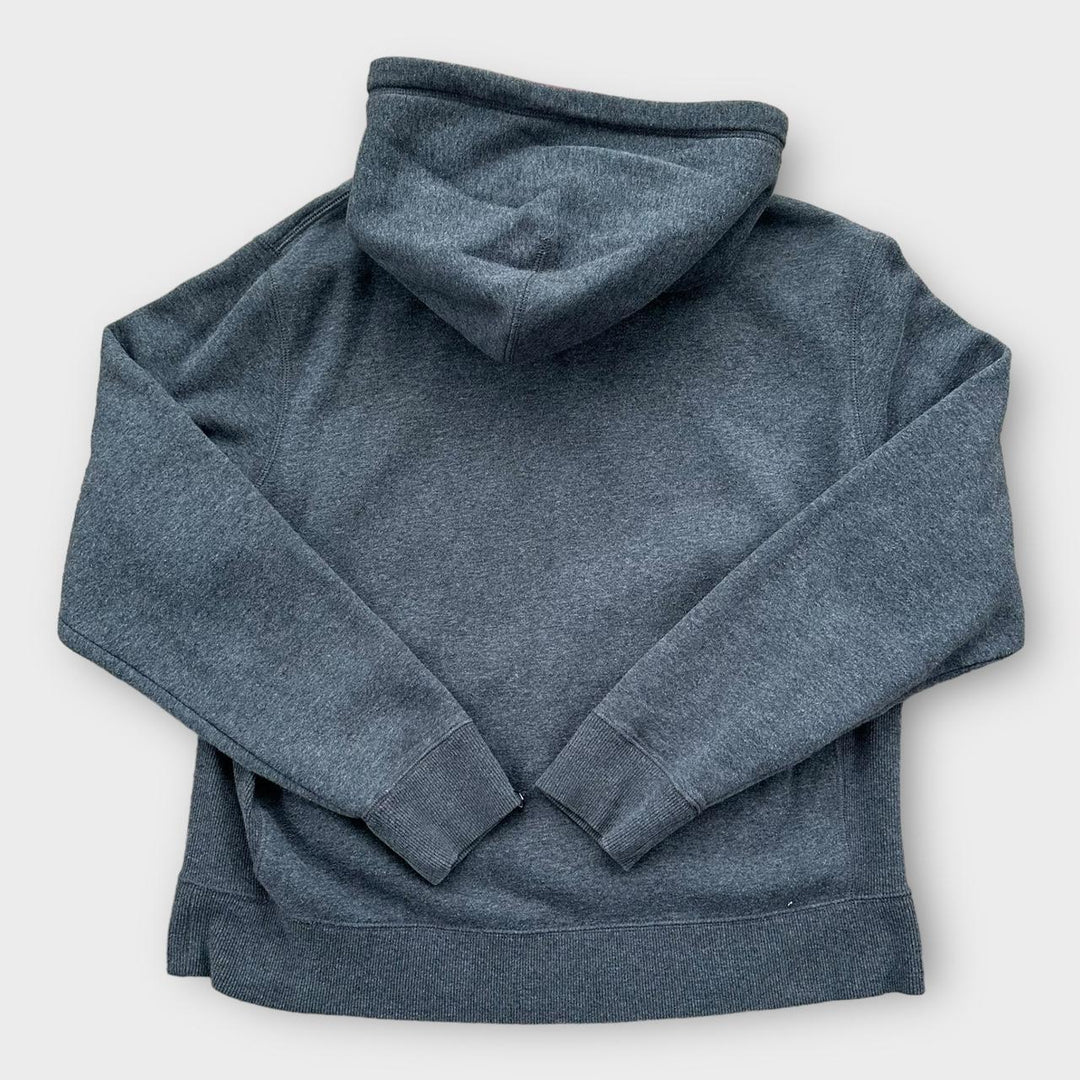 Nike Swoosh-Kapuzenpullover in Grau – Medium