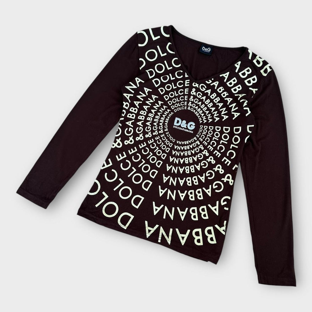 D&G Y2K-Top BRAUN – Damengröße L